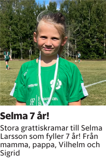 Stora grattiskramar till Selma Larsson som fyller 7 år! Från mamma, pappa, Vilhelm och Sigrid
Barometern-Ot

Publiceringsdag: 20251008
Uppdaterad: 2025-10-06 11:04:33