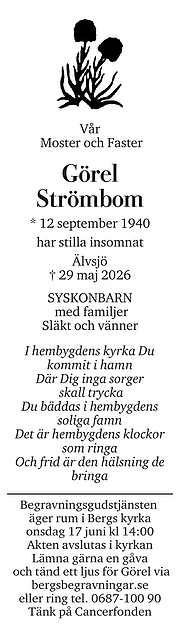 Dödsannons